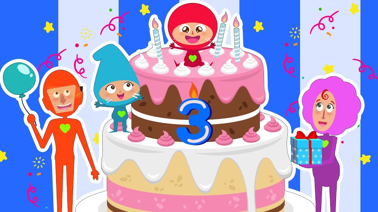 🎂 CUMPLEAÑOS FELIZ 🎂 | Canciones infantiles y dibujos animados en ESPAÑOL | Green Family