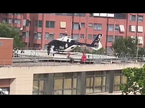 Helicóptero policial aterriza en Canillas con un finalista de MasterChef 13 custodiado