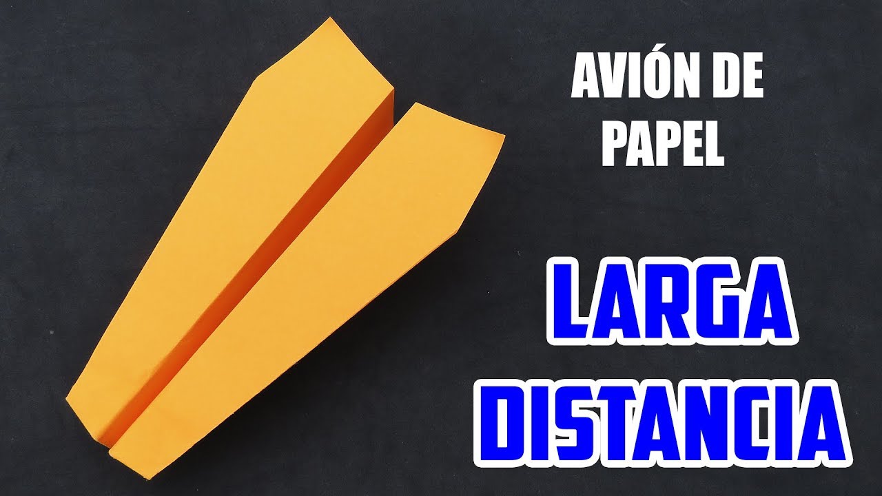 Como Hacer un Avión de Papel de LARGA DISTANCIA! Vuela Lejos, How To Make Paper Airplane