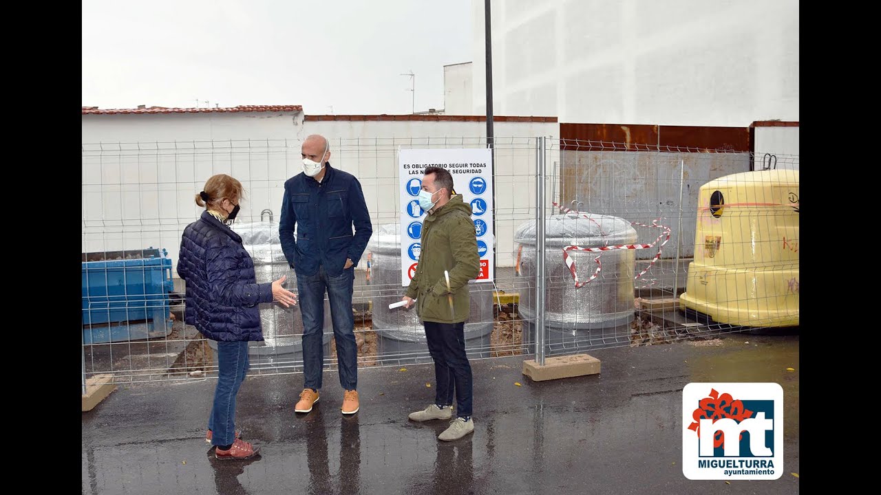 Avanzan las obras de los contenedores semisoterrados en Miguelturra.