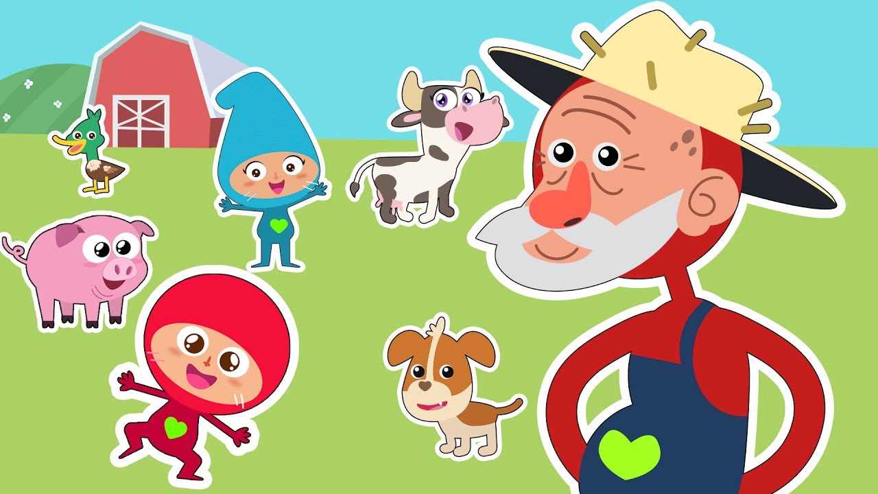 🐷 El VIEJO MACDONALD 🐶 | Canciones infantiles y dibujos educativos en ESPAÑOL | Green Family