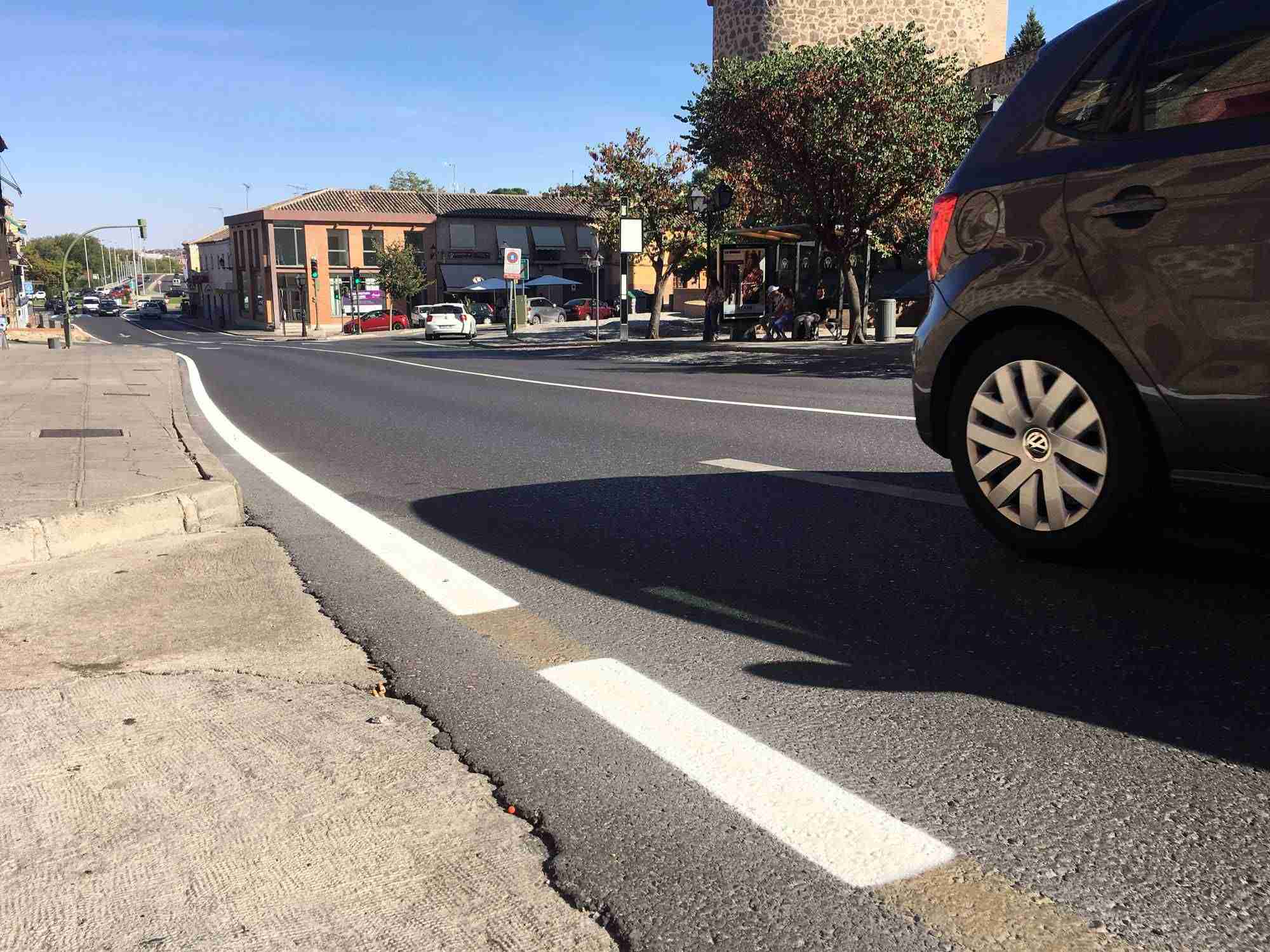 Toledo mejora la señalización horizontal de varias calles y ubica un nuevo paso de peatones en Real del Arrabal 2