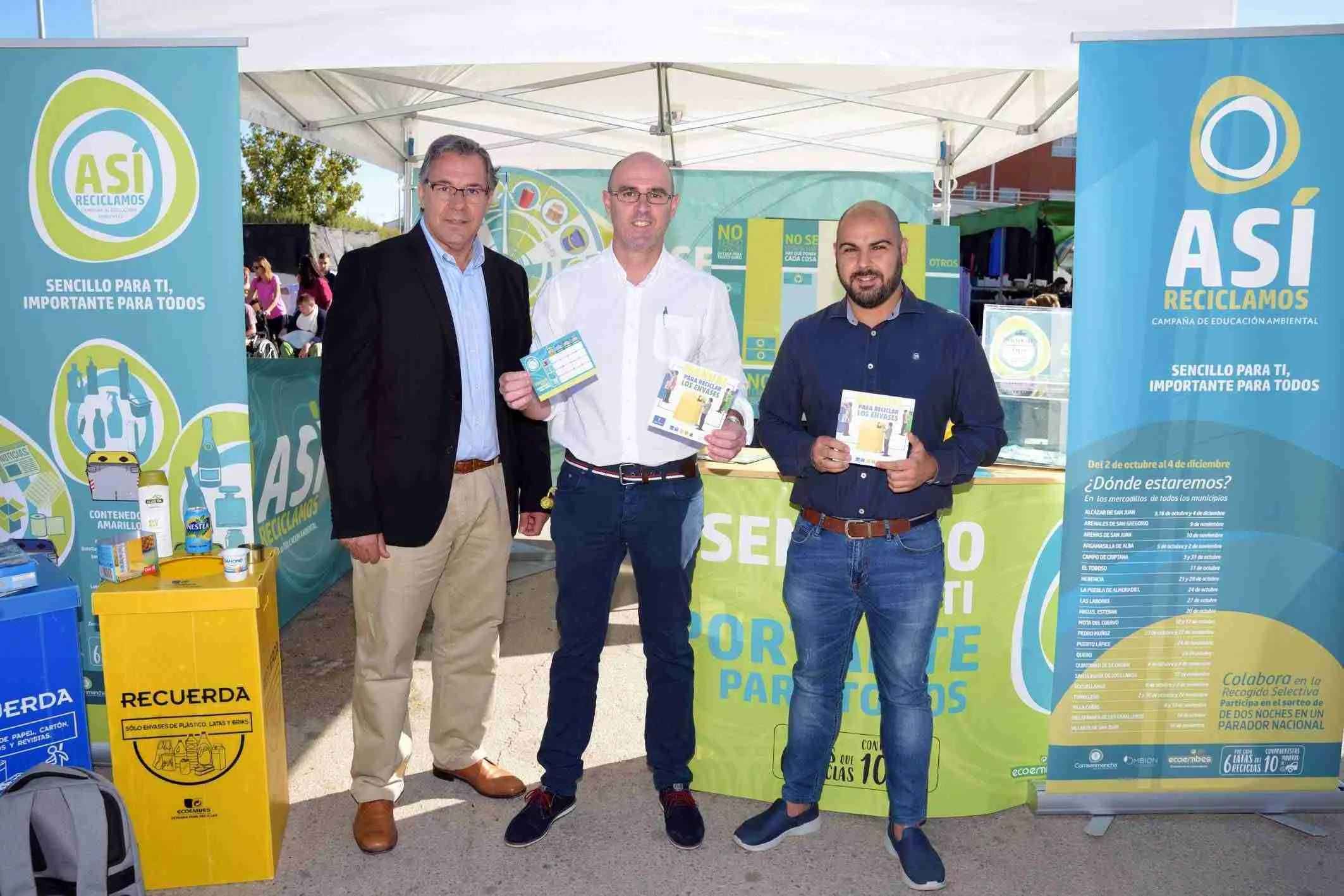 Segunda campaña informativa sobre reciclaje en mercadillos y espacios públicos de Comsermancha 1 Segunda campaña informativa sobre reciclaje en mercadillos y espacios públicos de Comsermancha 1
