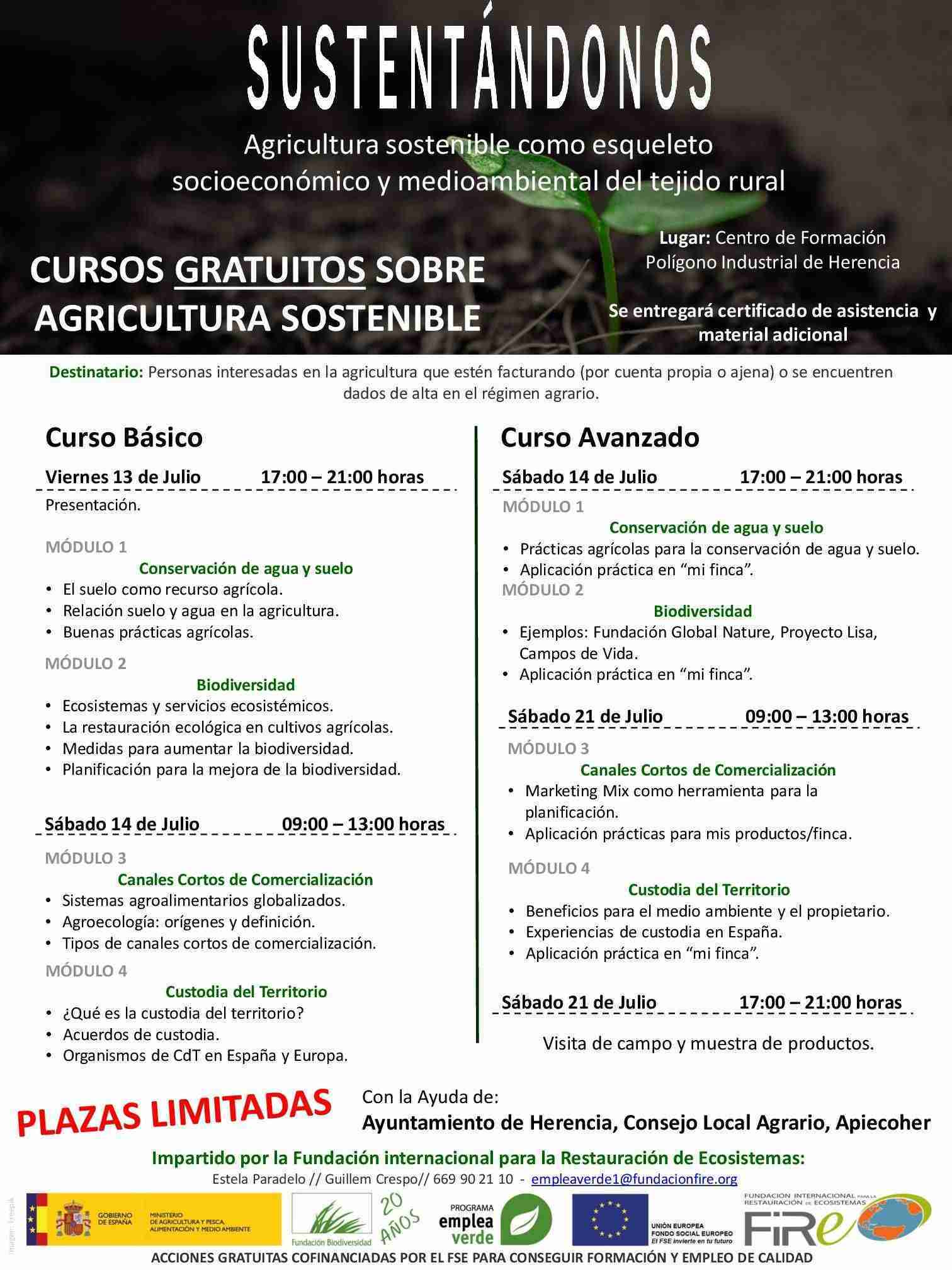 Cursos gratuitos sobre agricultura sostenible en Herencia 3