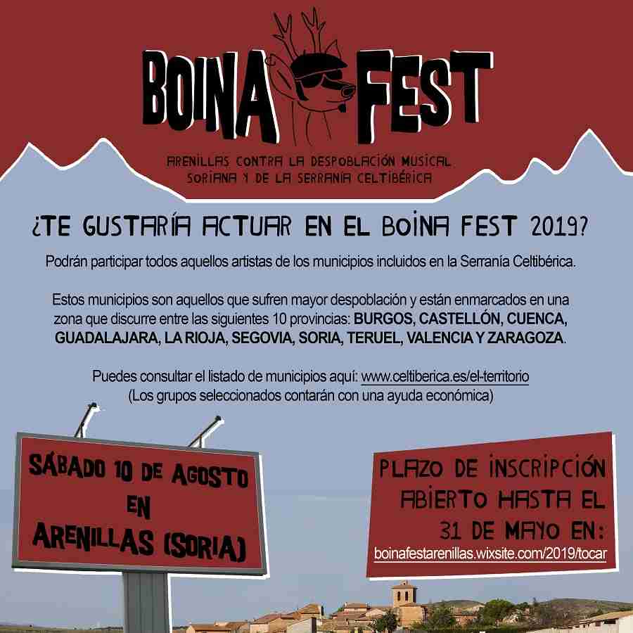 El primer festival contra la despoblación, Boina Fest, crece en su 5ª edición convocando a artistas de las provincias más despobladas de Castilla-La Mancha 2
