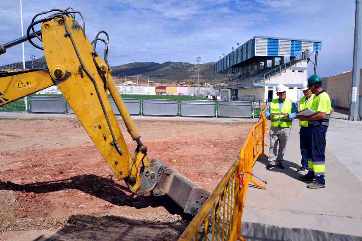 Obras en el Campo de Fútbol de Villarrubia de los Ojos para adecuarlo a la normativa de 2ª División B concluirán el 20 de agosto 2