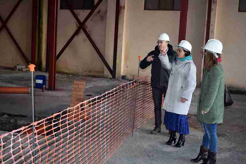 Pilar Zamora visita las obras de la ampliación del Guardapasos que cumplen los plazos previstos 1