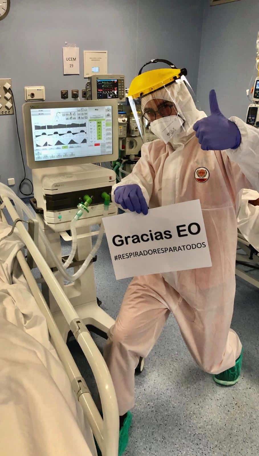 Gracias EO Madrid desde Hospital Ramón y Cajal en Madrid