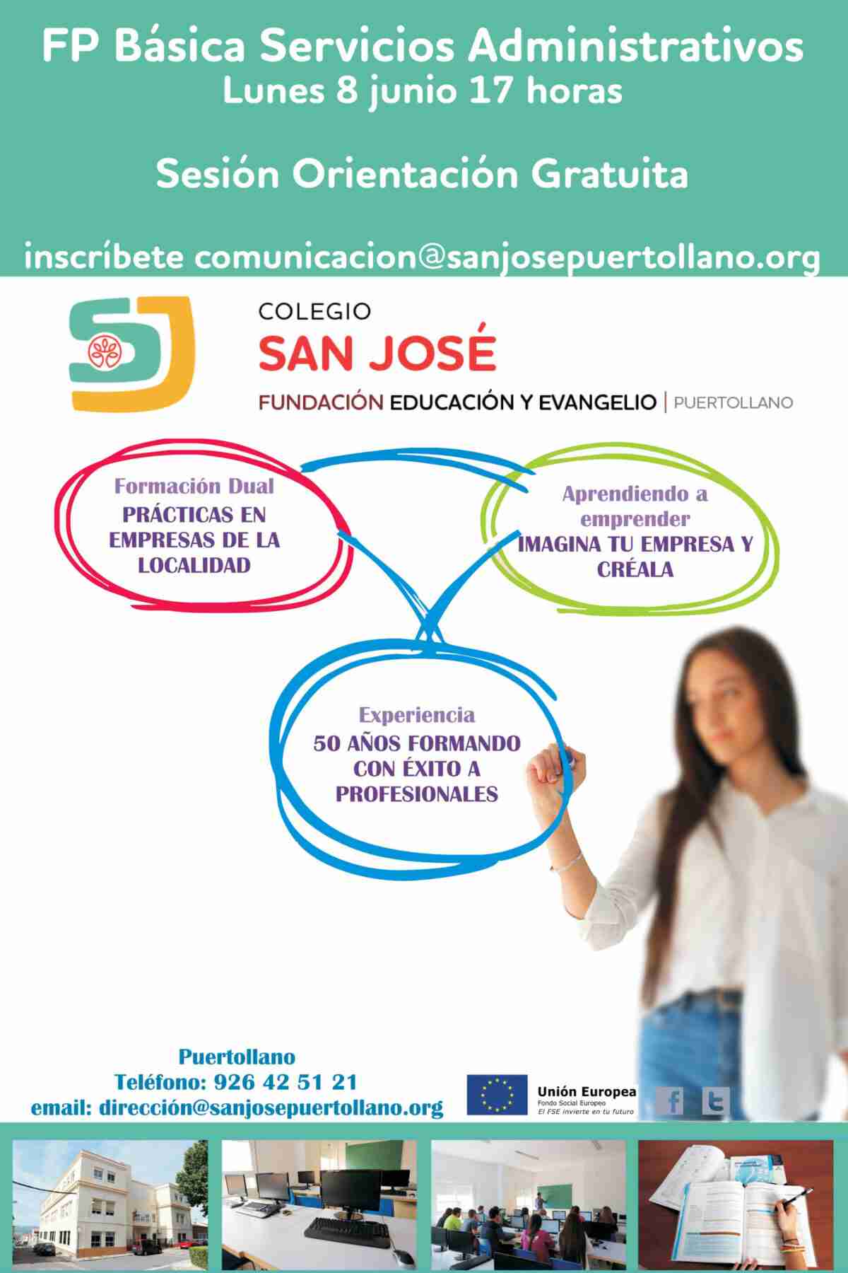 El Colegio San José de Puertollano invita a una sesión gratuita de orientación sobre FP Básica 1
