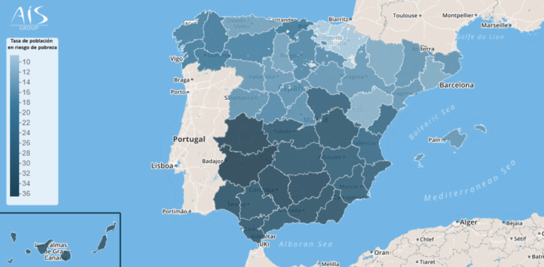 familias castellano manchegas en riesgo de pobreza en espana