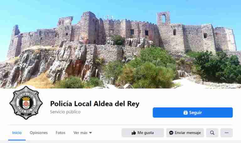 pagina facebook policia aldea del rey