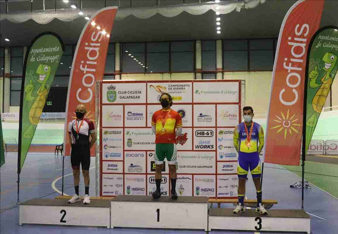 Cuatro medallas avalan la gran actuación de Sánchez Migallón y Perona en el Campeonato de España de Ciclismo Adaptado en Pista 1