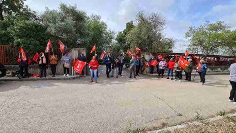 huelga trabajadoras de limpieza parque cabaneros