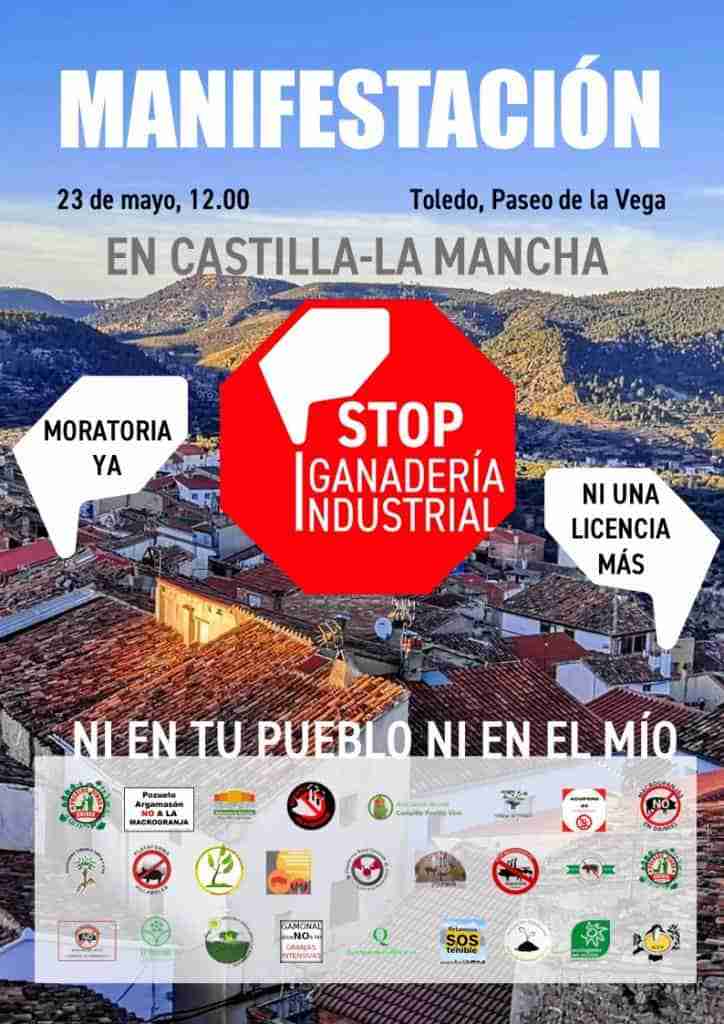 Convocan a manifestación en Toledo el domingo para exigir una moratoria contra la ganadería industrial en Castilla-La Mancha 1