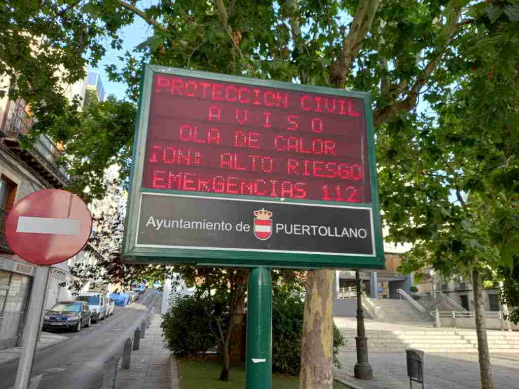 aviso amarillo y aviso naranja altas temperaturas puertollano