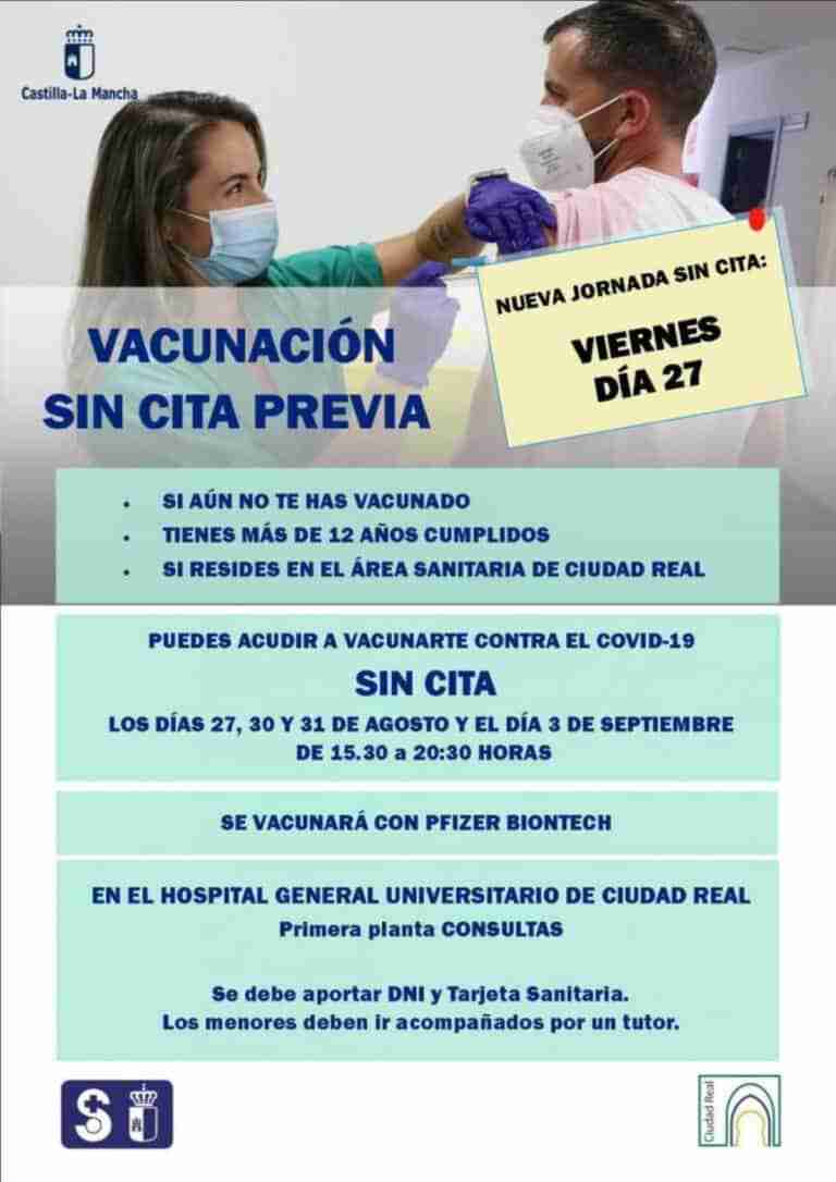 vacunacion sin cita previa en el HGCR