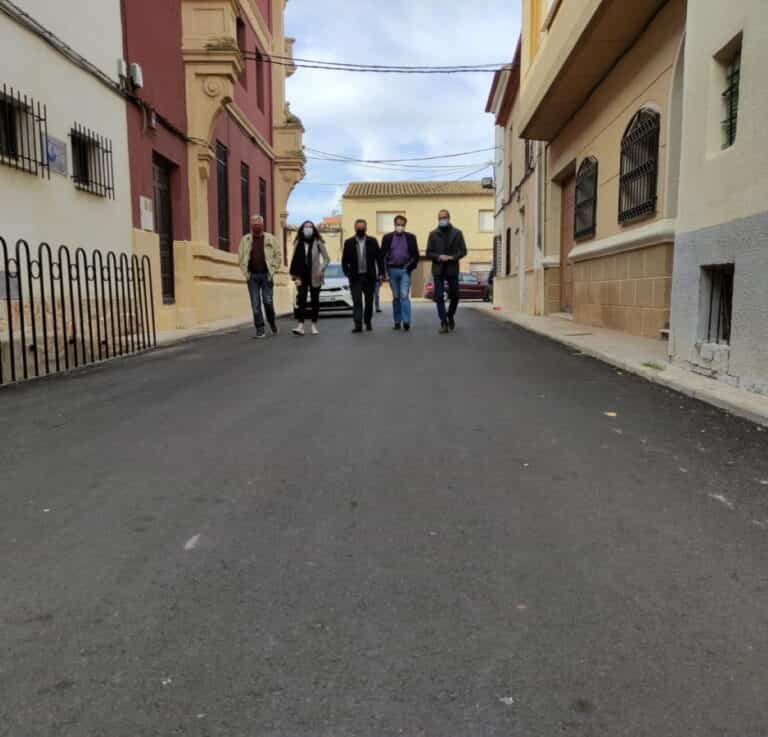 fran valera visito obras ejecutadas en minaya albacete