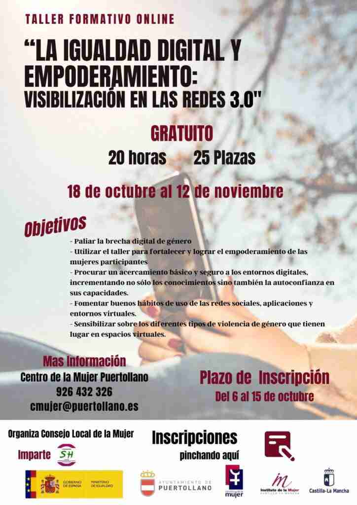 taller de igualdad visibilizacion en las redes en puertollano