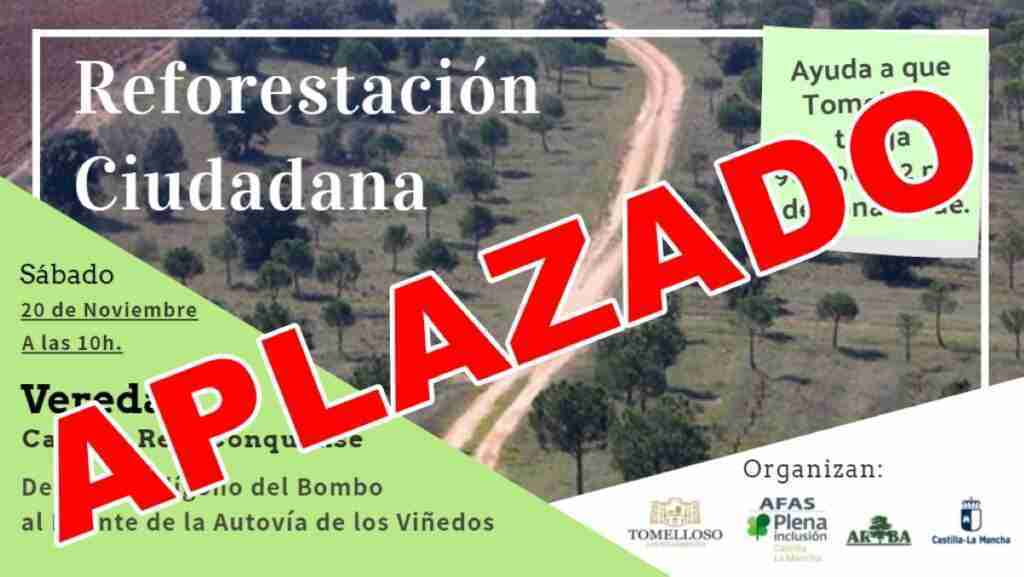 aplazada jornada reforestacion tomelloso