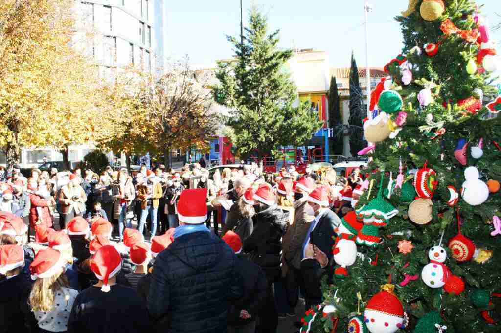 arbol navideno de crochet puertollano