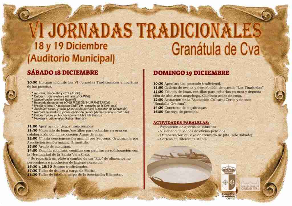 Regresan las Jornadas Tradicionales a Granátula de Calatrava el fin de semana del 18 y 19 de diciembre 15