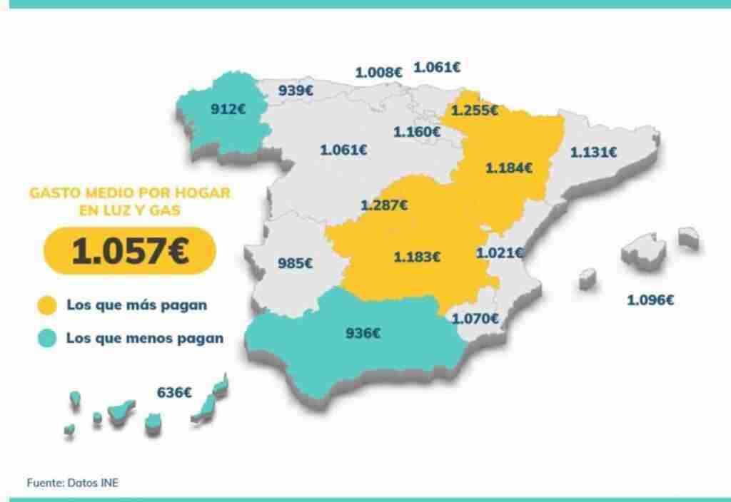 Los hogares castellanomanchegos pagaron una media de 1.180 euros de luz y gas el año pasado 1