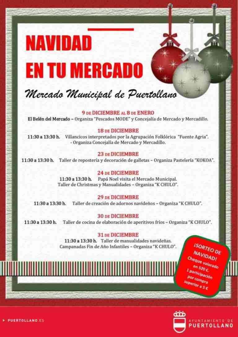 navidad en el mercado municipal de puertollano