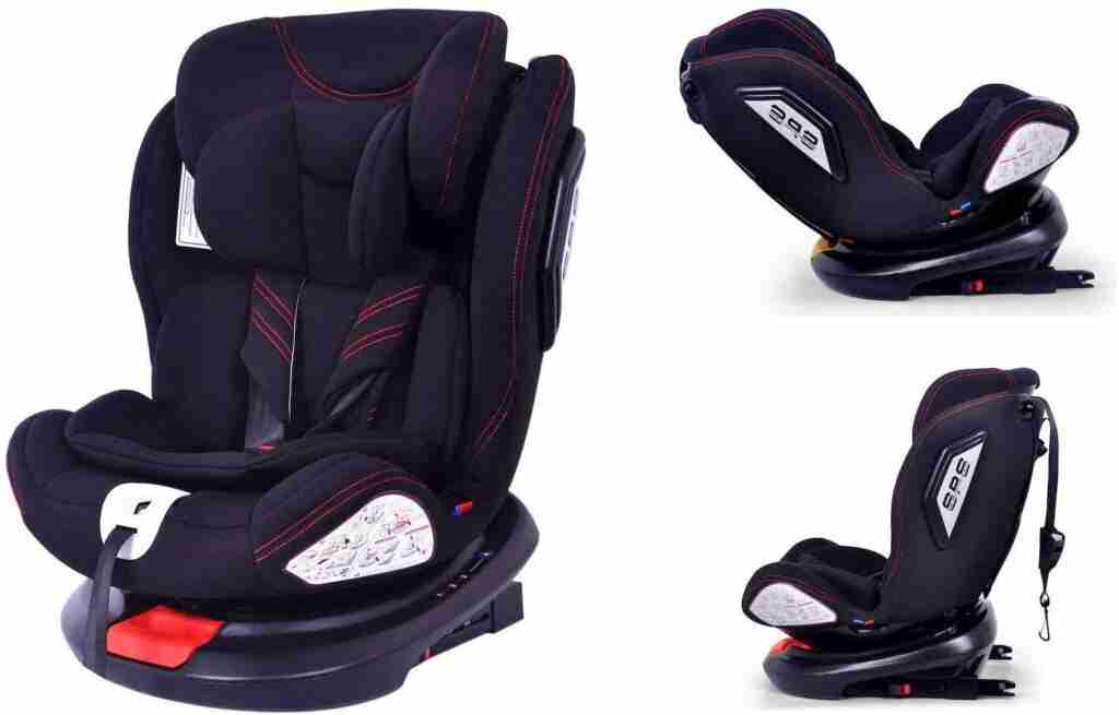 Babify - Silla de coche grupo 0+/1/2/3 Isofix rotación 360º - Ifix -  Homologada a Contramarcha hasta Grupo 1