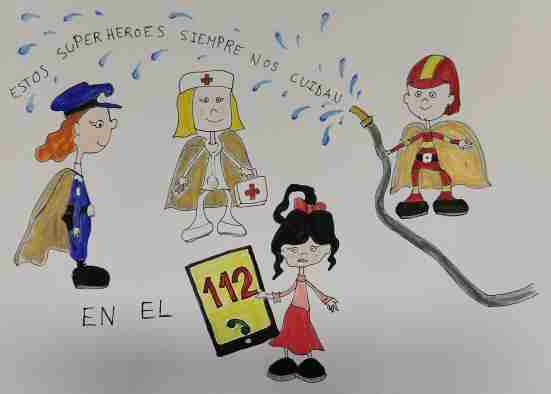 El colegio ‘Santa Ana’ de Cuenca gana la X edición del Concurso de Dibujo Escolar del Servicio de Atención de Emergencias 1-1-2 2
