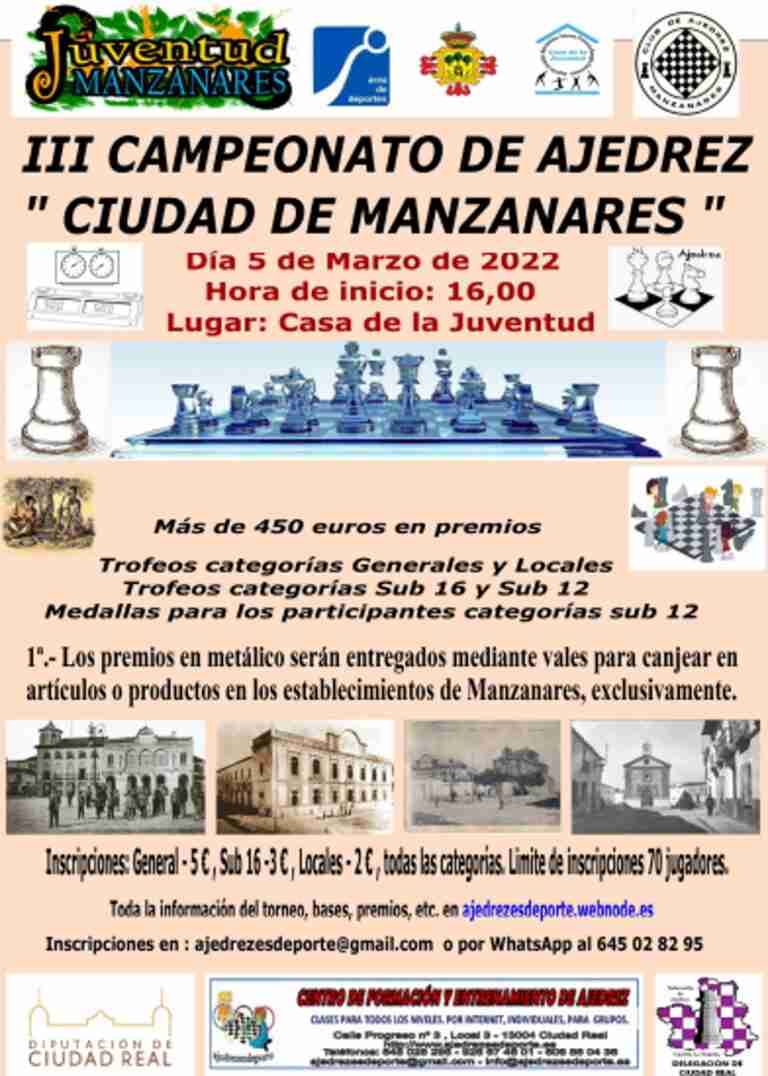 campeonato ajedrez ciudad de manzanares