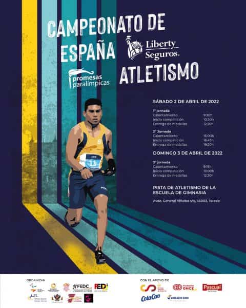Toledo acoge por segundo año consecutivo el Campeonato de España de Promesas Paralímpicas de Atletismo el 2 y 3 de abril 2