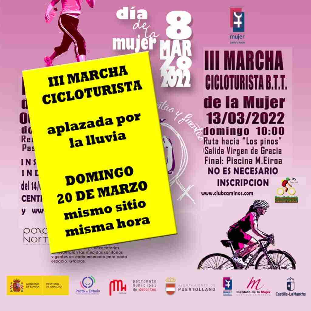 aplazan marcha cicloturista mujer puertollano