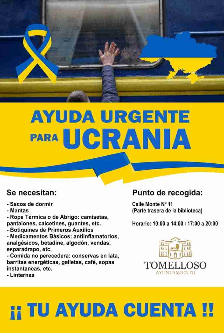 campana ayuda urgente ucrania de tomelloso