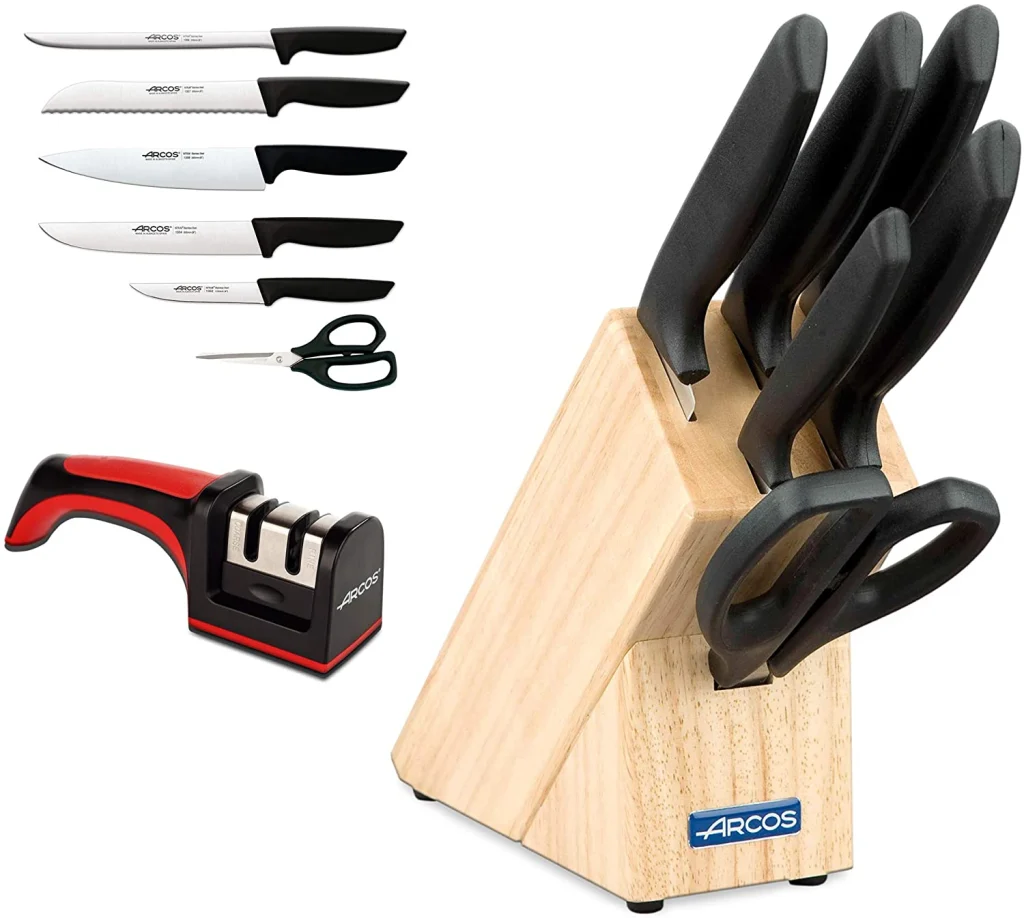 Svensbjerg Moderno juego de cuchillos de cocina de chef sin bloque, juego  de cuchillos de chef para cocinar, juego de cuchillos para cocina, acero