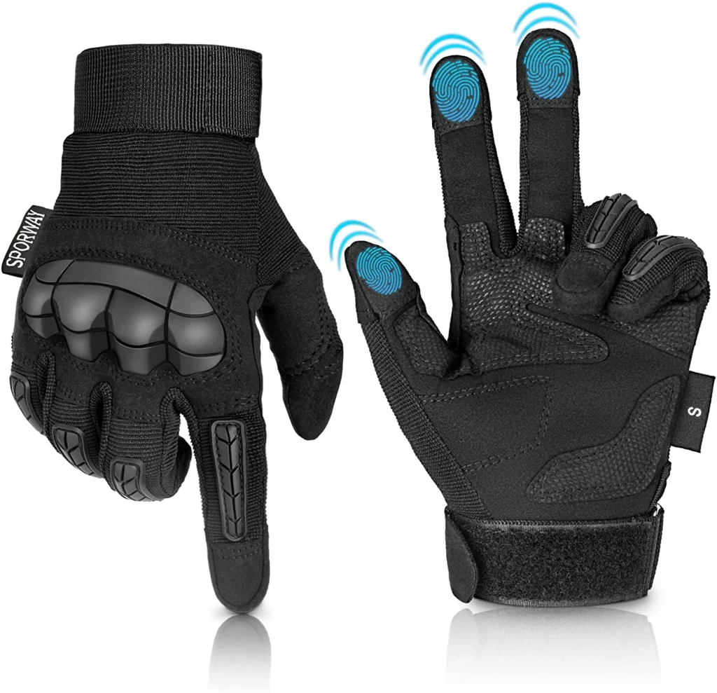 KEMIMOTO 2KP Guantes Moto Hombre, Guantes de Moto Verano con Protección en  los Nudillos, Pantalla Táctil, Guantes Deportivos Transpirables para Moto