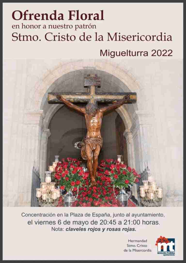 ofrenda floral cristo misericordia miguelturra