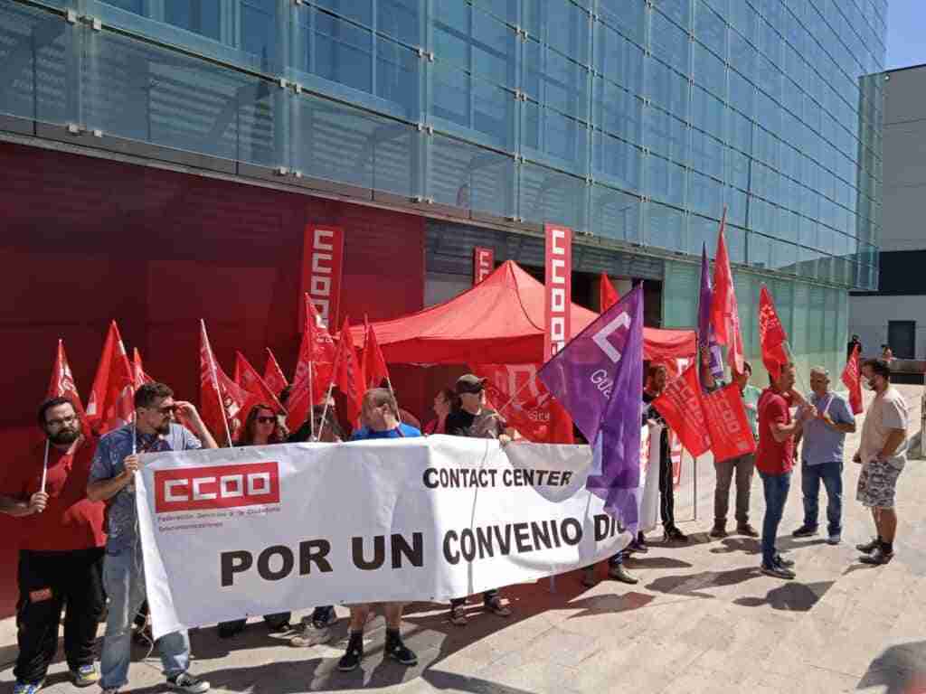Masivo respaldo en los Contact Center de CLM a la huelga estatal por el convenio colectivo 3