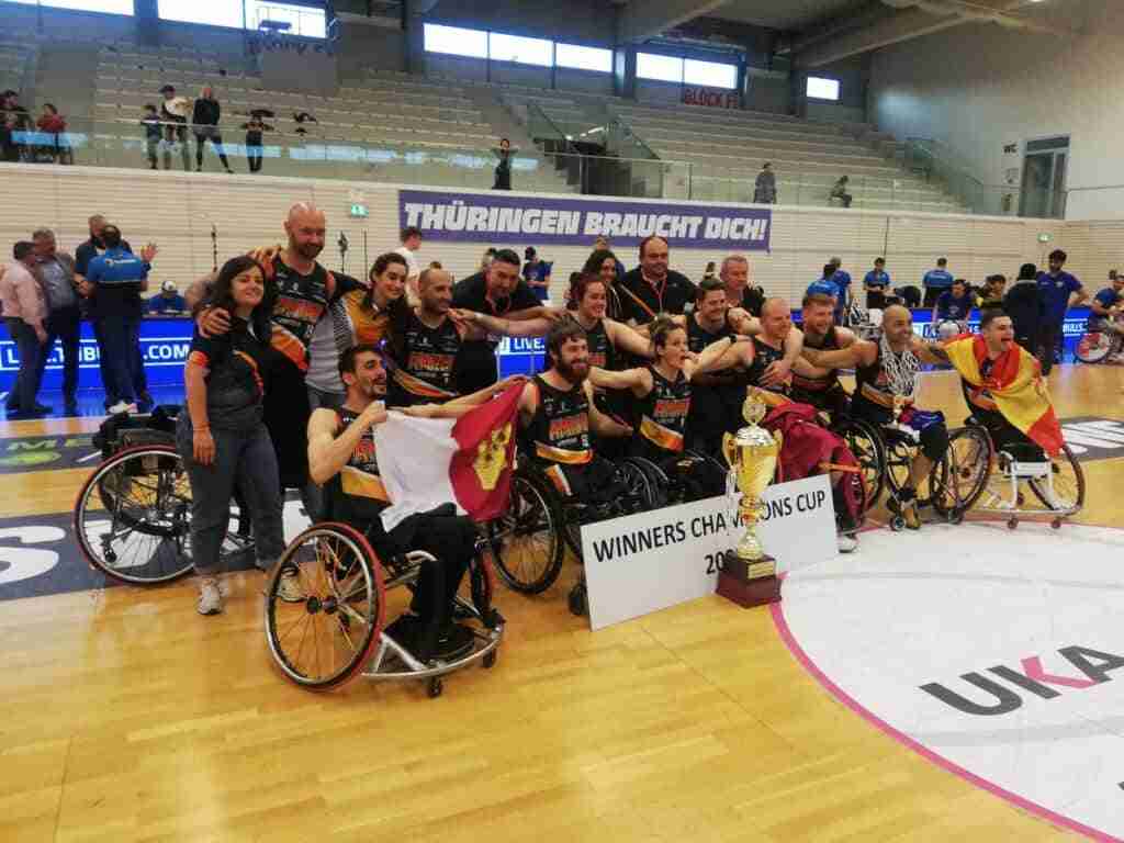 Enhorabuena al AMIAB Albacete por proclamarse Campeón de Europa de Baloncesto en Silla de Ruedas 1