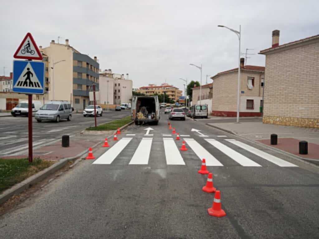 campana repintado pasos de cebra albacete