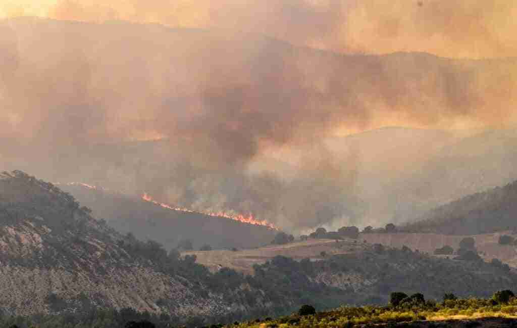 Extinguido el incendio de Valdepeñas de la Sierra (Guadalajara) tras casi una semana de labores de extinción