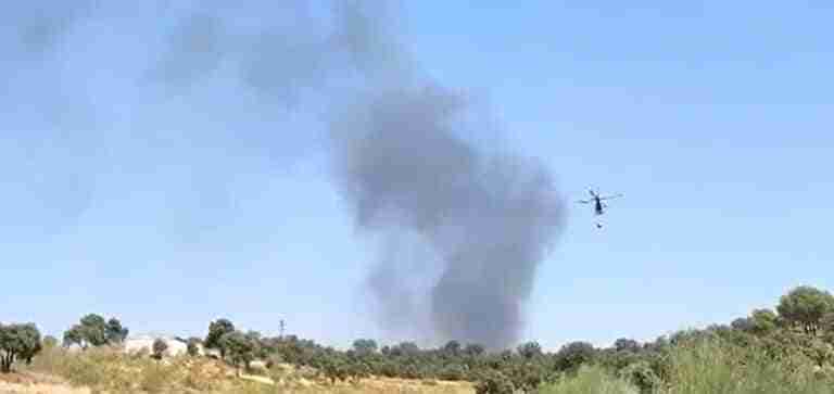 Extinguidos los incendios declarado en el barrio de Azucaica de Toledo y en Montiel (Ciudad Real)