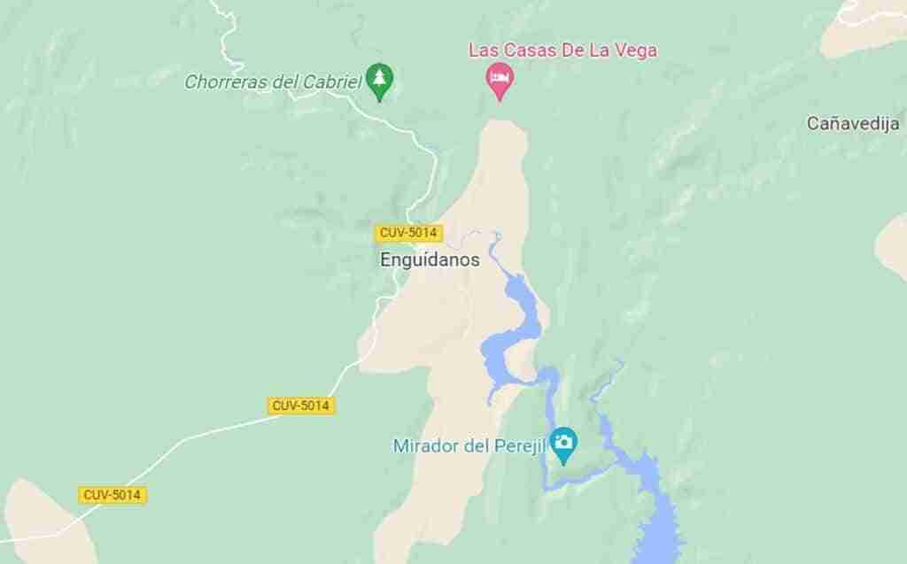 Herida una mujer tras sufrir una caída en la zona de baño de las Chorreras del Cabriel en Enguídanos (Cuenca)