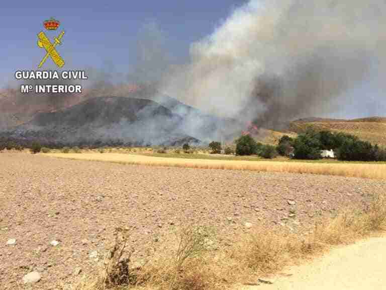 Investigado un varón como responsable del incendio ocurrido el 5 de julio en Driebes que quemó 300 hectáreas