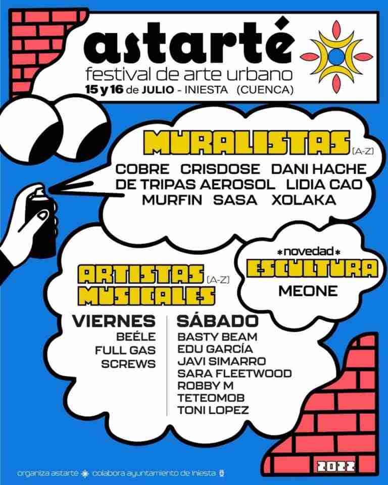 La tercera edición del Festival de Arte Urbano de Iniesta (Cuenca) contará con 9 muralistas y un escultor