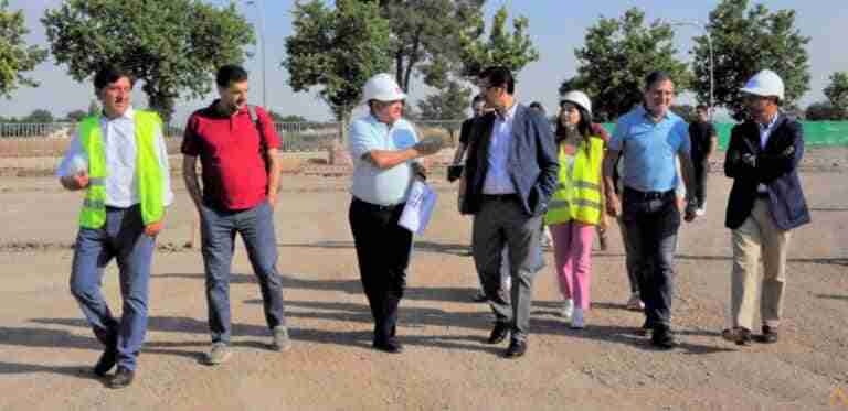 Las obras de la tercera fase del pabellón ferial de Ciudad Real avanzan "a buen ritmo" para estar disponible en enero
