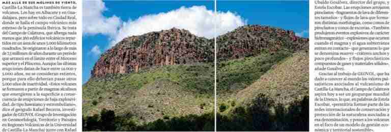 Los volcanes dormidos de Campo de Calatrava, protagonistas en el número de agosto de National Geographic