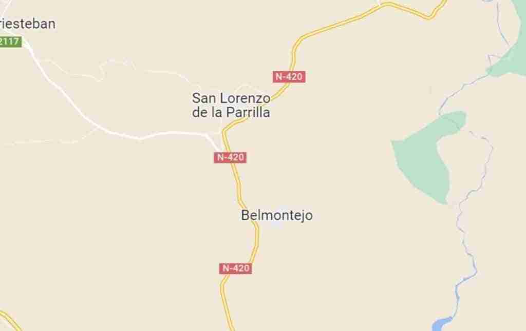 Una fallecida y cuatro heridos tras una colisión entre dos turismos en San Lorenzo de la Parrilla (Cuenca)