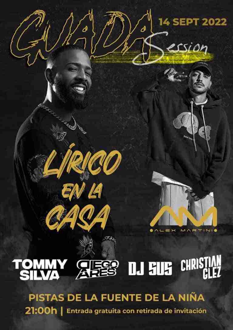 'Lírico en la casa', Alex Martini o Tomy Silva actuarán en el festival 'Guada Sessión' el próximo 14 de septiembre
