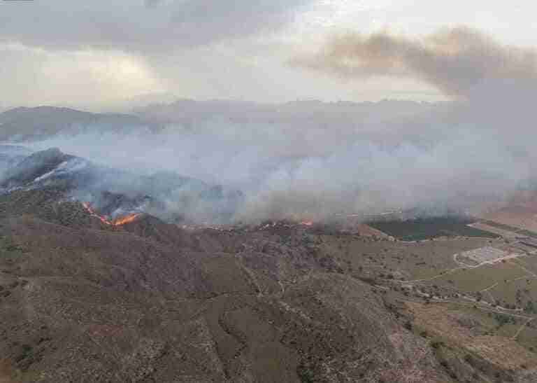 Desciende a nivel 1 el incendio de Jumilla y la UME se retira del dispositivo de extinción