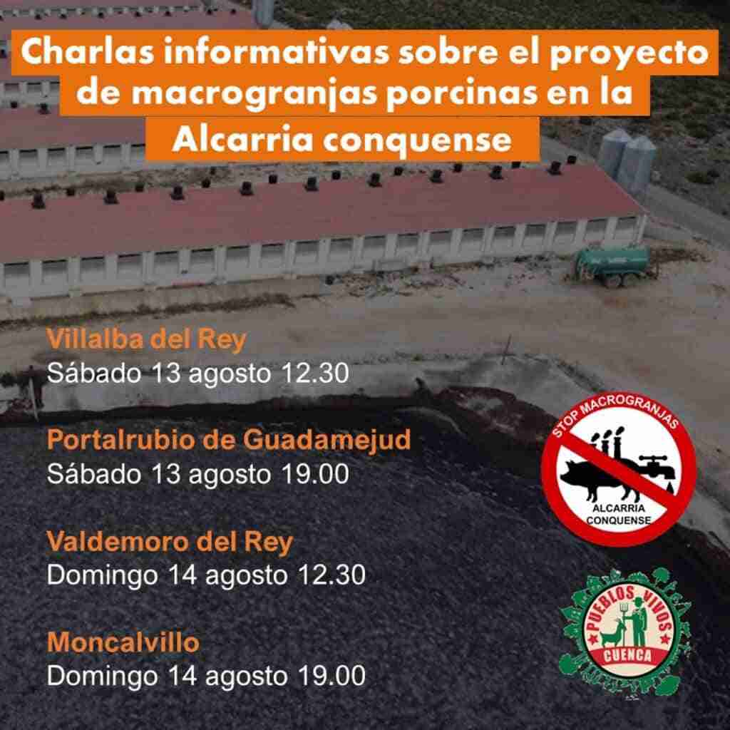 Pueblos de la Alcarria conquense afectados por proyectos de macrogranjas acogen charlas informativas este fin de semana